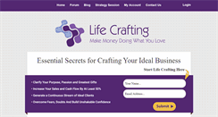 Desktop Screenshot of lifecraftingprogram.com